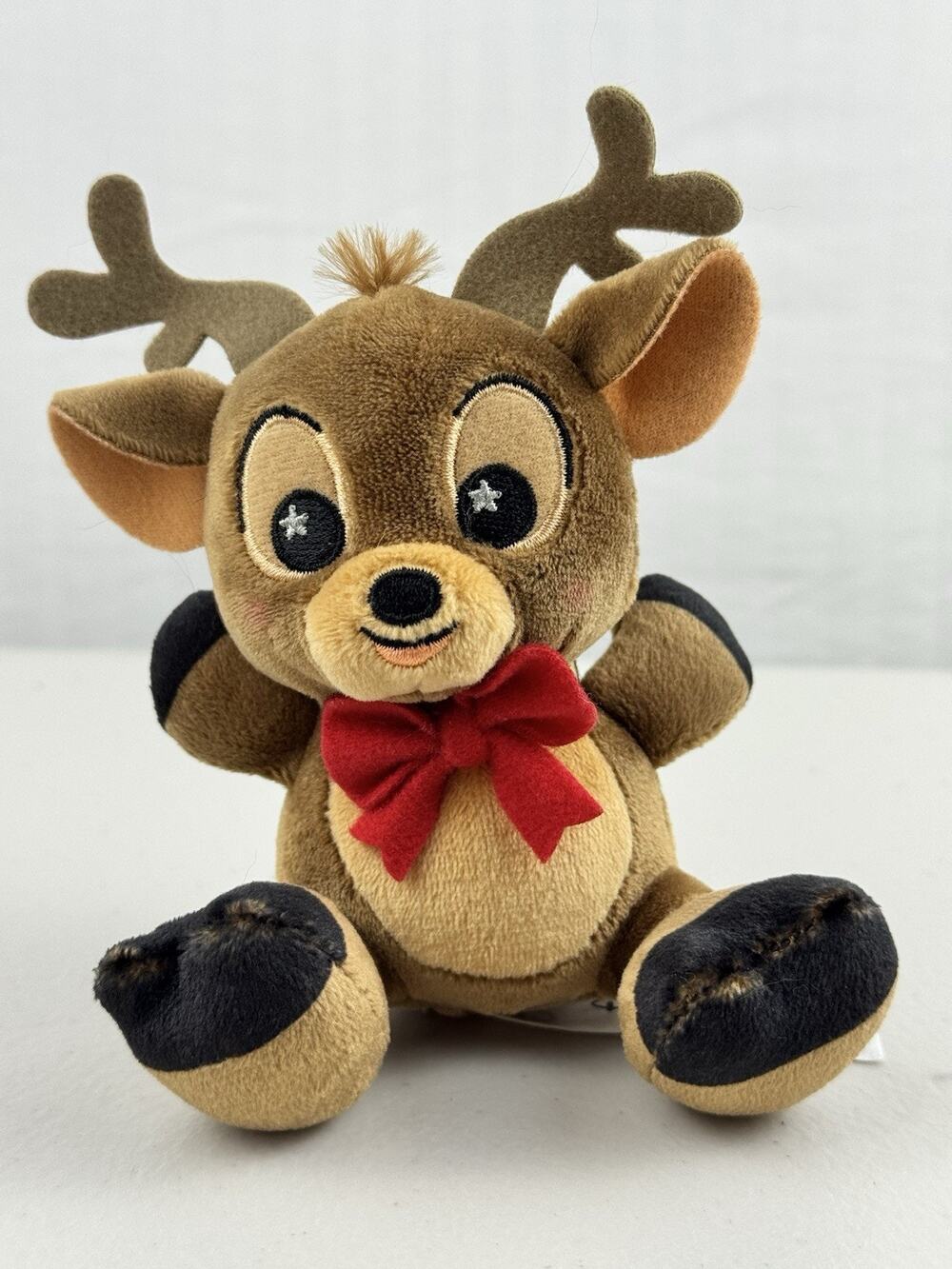 Disney Parks Wishables Christmas Reindeer Mini 5" Plush Stuffed Animal